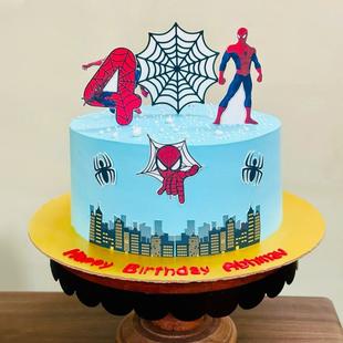 Spiderman Theme Cake