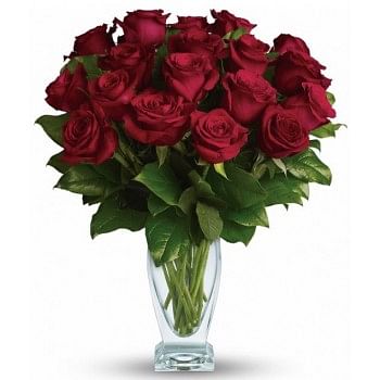 Eighteen Red Long Stem Roses