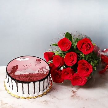 Roses Cake Combo