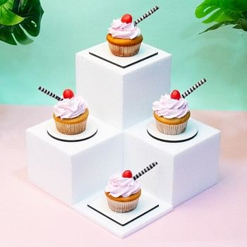 Set of 4 Pineapple Berry Cupcakes