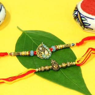 Ethnic Designer Rakhi Set
