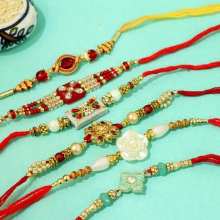 Designer Family Pack of Rakhis