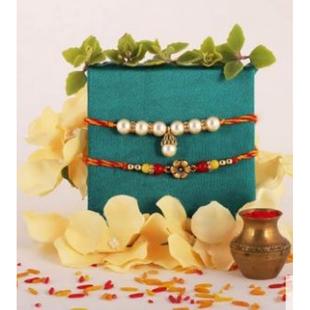 Pearl N Floral Rakhis