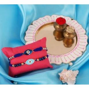 Gorgeous Double Rakhi with Thali