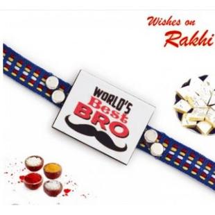 Worlds Best Brother Motif Rakhi