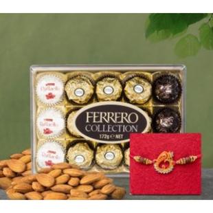 Shree Ganesha Rakhi With Ferrero Rocher Chocolate