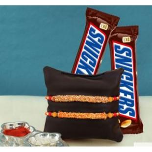 Amazing Family Lumba Rakhi Pack With Sohan Papdi And Dryfruits