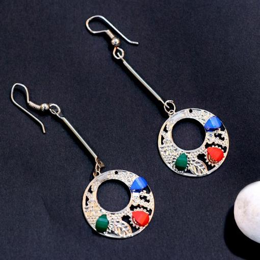 Silver Antique Jhumkas