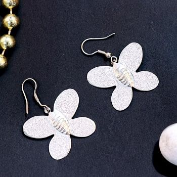 Precious Silver Butterflies Earrings