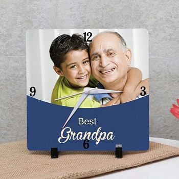 My Precious Grandpa Photo Clock