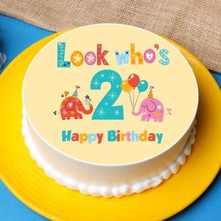 Second Birthday Star Cake