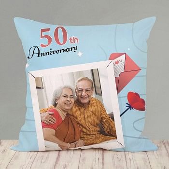 Amusing 50th Anniversary Cushion