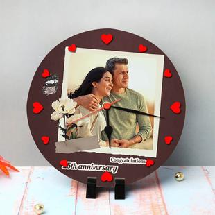 Vibrant 25 Years Clock