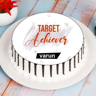 Target Achiever Photo Cake