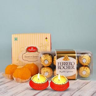 Diwali Motichoor Laddoo N Ferrero Rocher