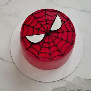 Spiderman Face Cake