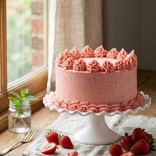 Strawberry Drip Cake