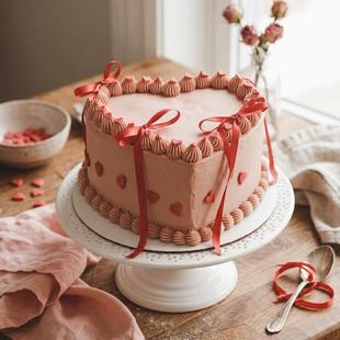 Delicious Heart Truffle Cake