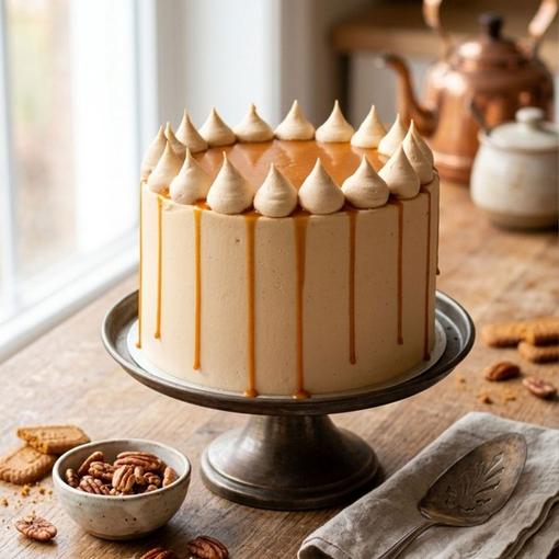 Crunchy Butterscotch Cake
