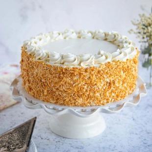 Butterscotch Eggless Cake