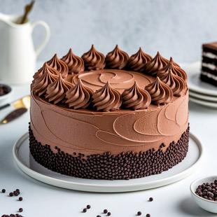 Eggless Truffle Cake