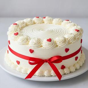 Designer Rose Swirls Cake