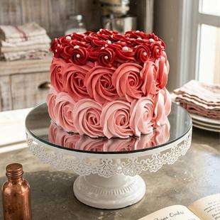 Designer Red Rose Cake