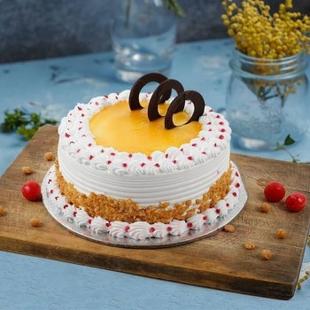 Butterscotch Eggless Cake