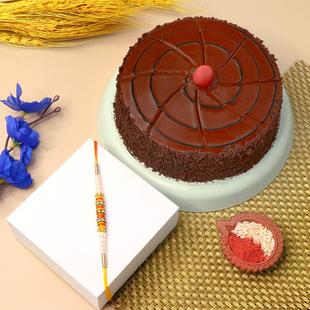 Luscious Chocolate and Rakhi Combo