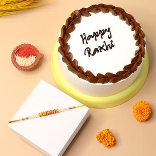 Rakhi with Vanilla Cake