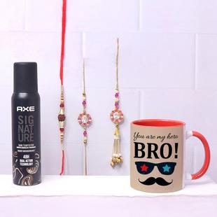 Shower love with fragnant Rakhi combo