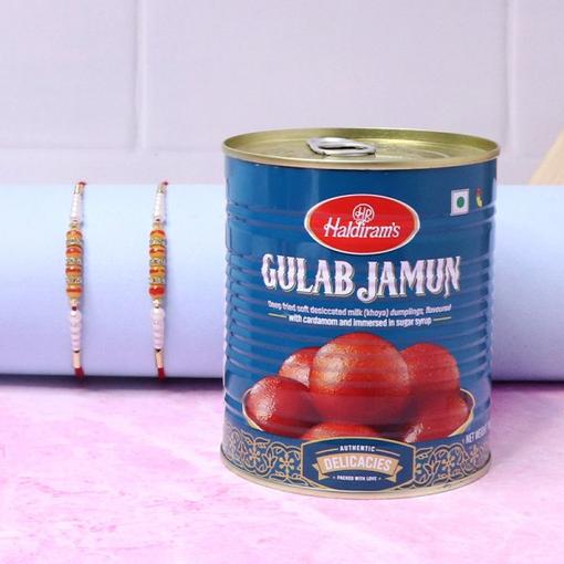 Charming Rakhi N Gulab Jamun Combo