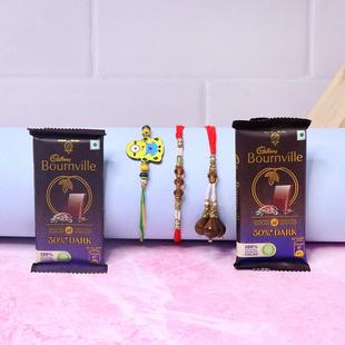 Alluring Rakhi Sets With Chocos