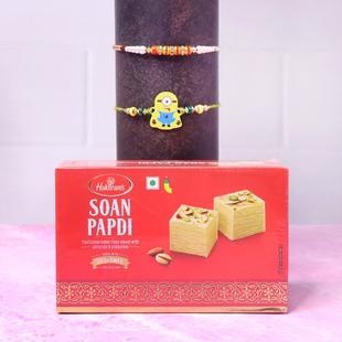 Flavorful Sweet With Rakhi Set
