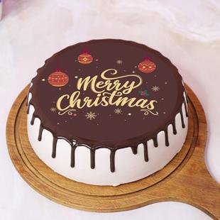 Merry Moments Photo Cake