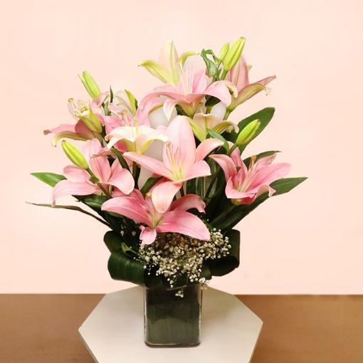 Pink Lily Vase Pink Lily Vase