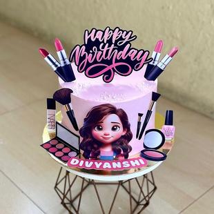Blush N Brush Cosmetic Theme Cake