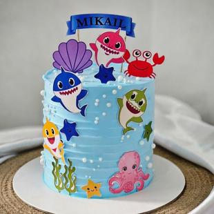 Baby Sharks Designer Cake
