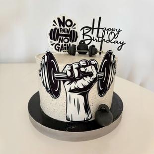 Gym Freak Theme Cake