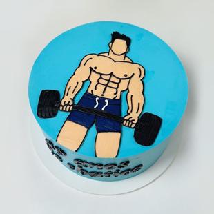 Husband Gym Cake