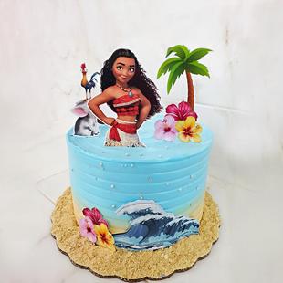 Moana Beach Girl Cake