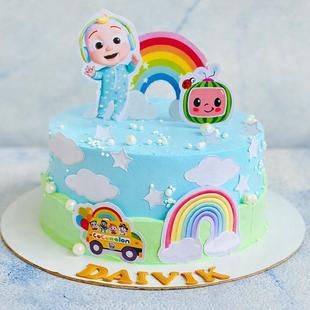 Cocomelon Fun Theme Cake