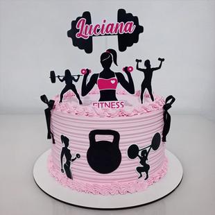 Fitness Diva Theme Cake