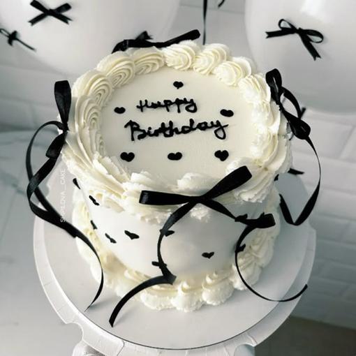 Happy Birthday Ribbon Cake