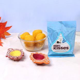 Divine Diyas and Sweets Bundle