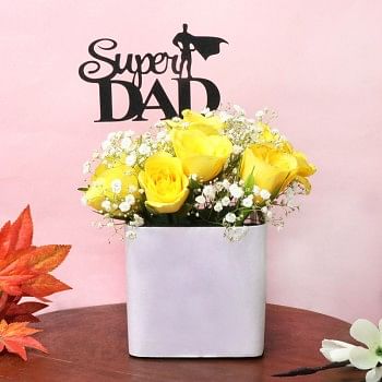 Yellow Roses for Super DAD