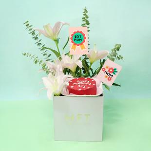 Luxe Floral Gift Box for Mom