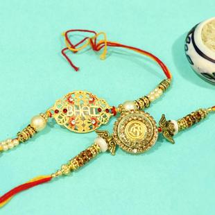 Beautiful Designer Rakhi Combo