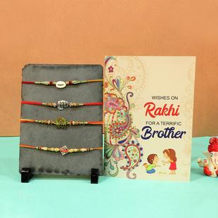 Amazing cards and designer rakhi Combos