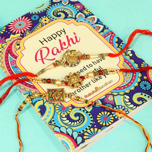 Surprising Greeting Card With Rakhi MyFlowerTree